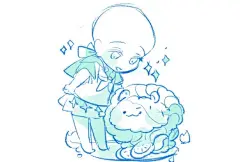 Q版甜筒小天使参考素材 - 小红书