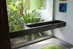 盆地设计 Jamesdewulf buchan 花岗岩深色绘画花园景观