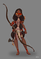 character design-tribe girl, Chen Tang : character design-tribe girl by Chen Tang on ArtStation.