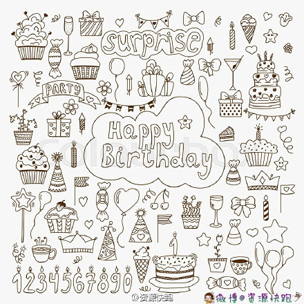【手绘手帐插画素材】#资源分享# #手帐...