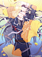 #国人画师推荐# 清丽的色彩，干净的画面，绘师@塩魚真可爱 笔下的#刀剑乱舞# 系列画面表现力极强！【更多TA的作品戳】O网页链接 ​​​​