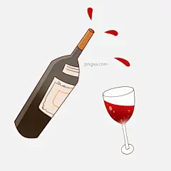 红酒瓶酒杯卡通插画图片大小2000x2000px 图片尺寸288.86 KB 来自PNG搜索网 pngss.com 免费免扣png素材下载！玻璃瓶子#高脚杯#黑色瓶子#红酒#红酒杯#红酒瓶#红色酒水#酒瓶子装饰#卡通红酒#装饰图案#