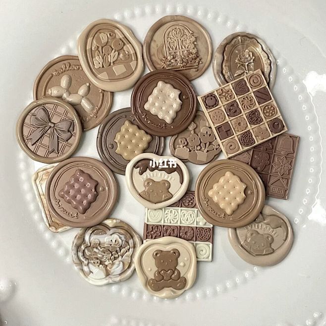 今日份甜品来啦 : #火漆  巧克力和咖...