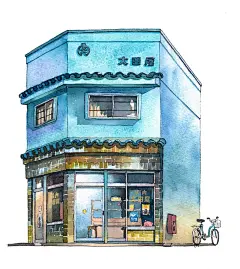 东京街头商铺｜波兰插画师Mateusz Urbanowicz - 当代艺术 - CNU视觉联盟