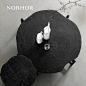 北欧表情NORHOR进口/法国B.N./现代简约STK大理石圆形茶几边几黑K-淘宝网