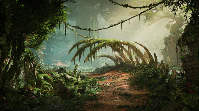 Jungle Path Scene, A...