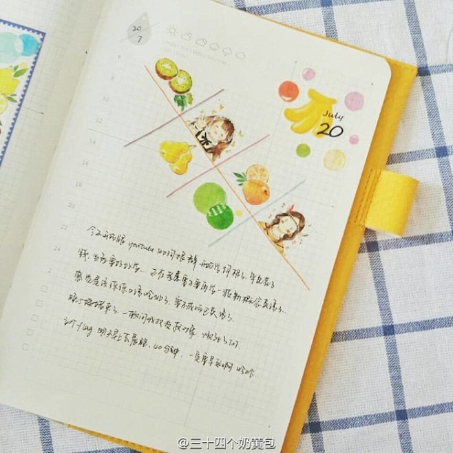 @三十四个奶黄包 手账排版设计装饰
小清...