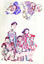 练习 on Behance人物线条