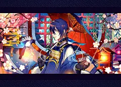 帅炸的二次元美少年插画图片