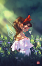 精灵少女_长秧__插画师作品_涂鸦王国gracg.com