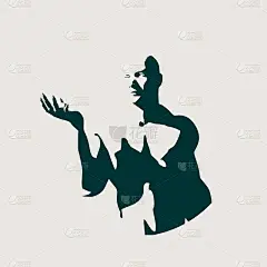 肌肉男展示无形的产品