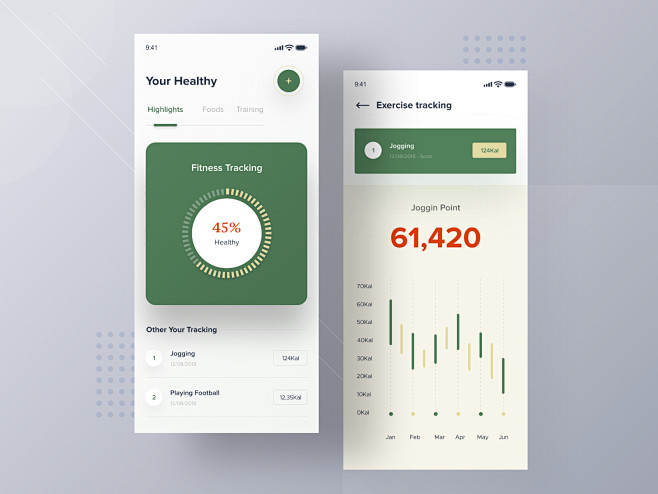 Tracking Fitness app