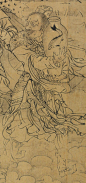#下元节#元 何澄(传) 下元水官图，宋元时期的鬼怪画脑洞确实很大，宋人搜山图卷，元人颜辉钟馗雨夜出游图，元人龚开中山出游图等等。对日本人后来的鬼怪造型或者有影响