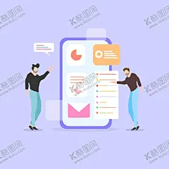 互联网扁平插画 【酷图网】互联网科技,数据报表,科技插画,技术场景,扁平,手绘,插画,动画,儿童画,插图,卡通,互联网,首页,商务,app,引导,UI,界面,网页,启动页,页面,鼠绘,简约,场景,人物,技术人员,服务器,云端,网络云,电脑,数据,分析,统计,创意,信息,交流,社交,主页,办公室,金融