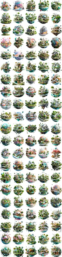 星球生态地球日森林城市建筑海洋公益海报元素设计png模板素材-淘宝网