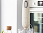 Smeg HBF01 50s-style hand blender features a 700-watt motor and stainless steel blades