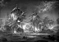 Tribe, Gao ZhiPing on ArtStation at https://www.artstation.com/artwork/0abzV