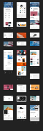 Kalli UI Kit : Kalli UI Kit is time-saving resource for digital designers. Designed to bring a fresh “California Cool” vibe to your projects. You can edit and update each layer, all layers are named very carefully, grouped and organized as if Marie Kondo 