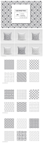 几何背景纹理素材 Thirty Six Assorted Pattern_