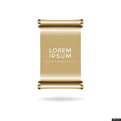 标签 金色 卷纸 装饰 样式 黄金 标签/吊牌卡片名片平面设计