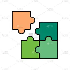 拼图图标，不匹配图标，不正确，问题，批评，不可能，错误