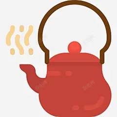茶壶中国57扁平图标 平面电商 创意素材