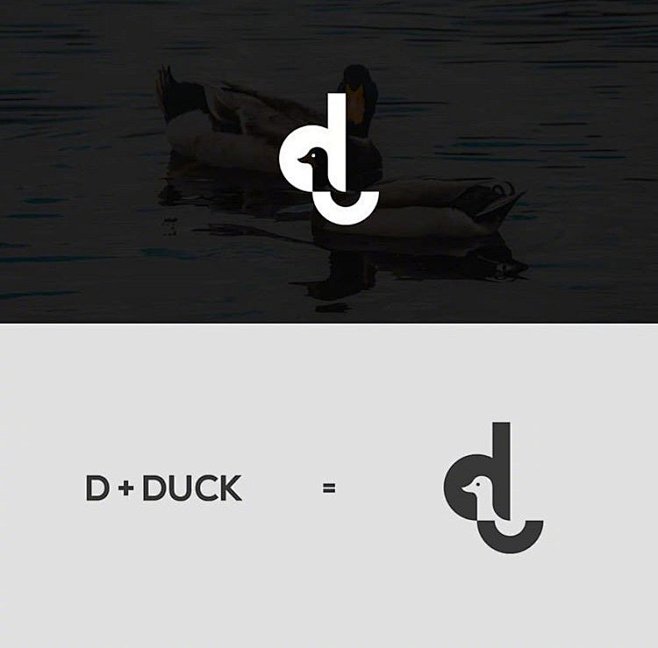 字母 logo 图形 鸭子 d