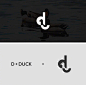 字母 logo 图形 鸭子 d