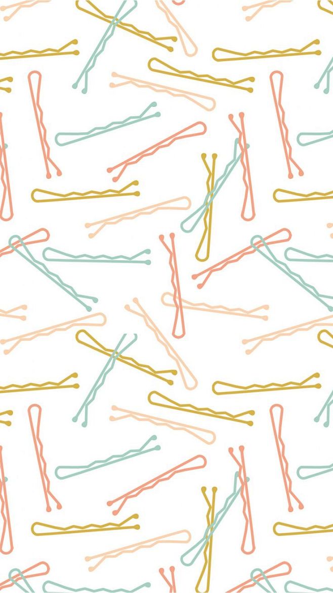 Hair pins pattern. i...
