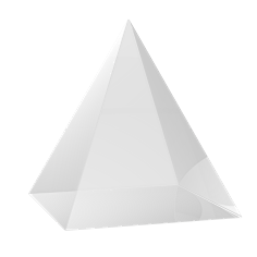 黑白简约透明立体3d棱镜水晶玻璃不规则图形设计素材_免抠pngitem