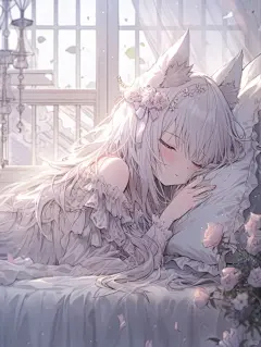 狐妖 | 动漫女生头像壁纸插画素材 - 小红书