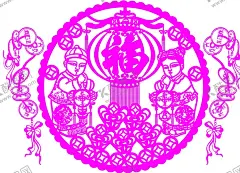 金童玉女线稿 【酷图网】素材,卡通,设计,插画,线稿,金童玉女