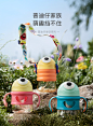babycare婴儿学饮杯宝宝喝水杯防漏防呛儿童吸管鸭嘴杯防摔带手柄-tmall.com天猫