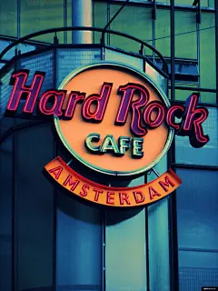 hardrock 硬摇滚咖啡馆 咖啡厅 阿姆斯特丹 登录 霓虹灯 美食摄影图片图片壁纸