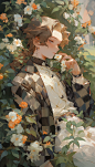 ANIME IN GARDEN ILLUSTRATION