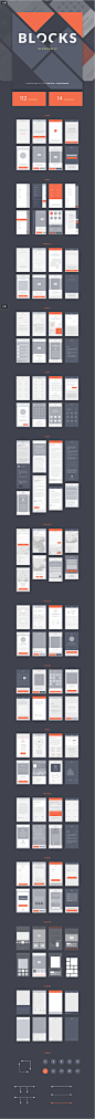 Blocks iOS Wireframe Kit