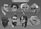 Character head sketches #1, Max Grecke : Some different heads for practice and for portfolio.