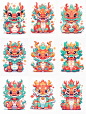龙年插画 | 涂鸦中国龙 第六弹
