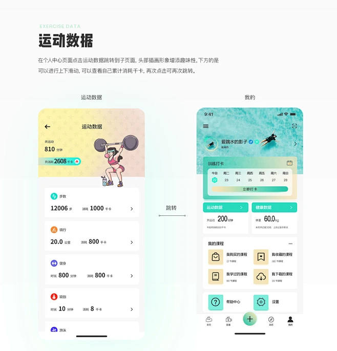 一款健身类的APP-UICN用户体验设计平台-花瓣网