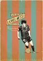 怀旧风格足球海报 - 视觉中国设计师社区
