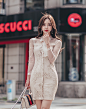 ▼SonYoonJoo▲180825图片_HB更新(法式奶油塞纳浪漫刺绣包臀裙)_看图_孙允珠吧_百度贴吧