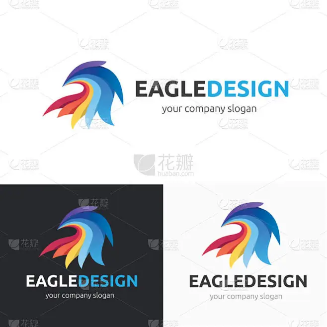 飞鹰 Logo，小鸟标志套装，猎鹰徽标，鹰标志，矢量标志模板-花瓣网