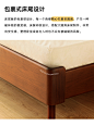 双人床全实木主卧室1.5米日式单人现代简约1.8北欧风格软包复古床-淘宝网