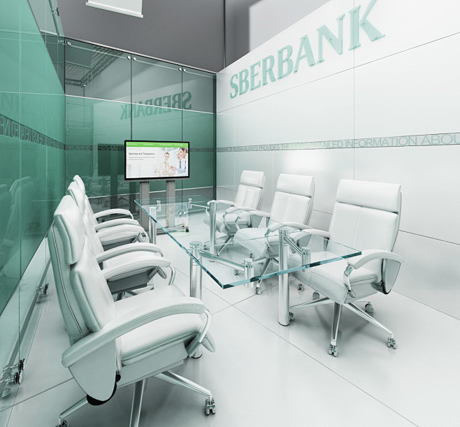 SBERBANK 品牌展厅SI设计