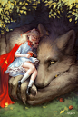 Red & Wolf, Amanda Schank : Another original take on Red Riding Hoodhttp://huaban.com/boards/15826621/#