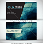 Blue Modern Business-Card Set | EPS10 Vector Design - stock vector