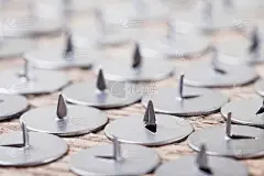 抽象图像金属尖角图钉，选择性聚焦