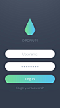 Dropium - iOS7 Login screen by Stan Mayorov