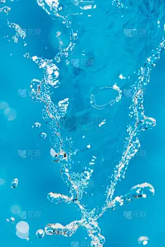 水,蓝色背景,图像技术,湿,哈萨克斯坦,干净,纯净,清新,垂直画幅,太空