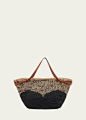 Ulla Johnson Mallorca Raffia Carryall Tote Bag